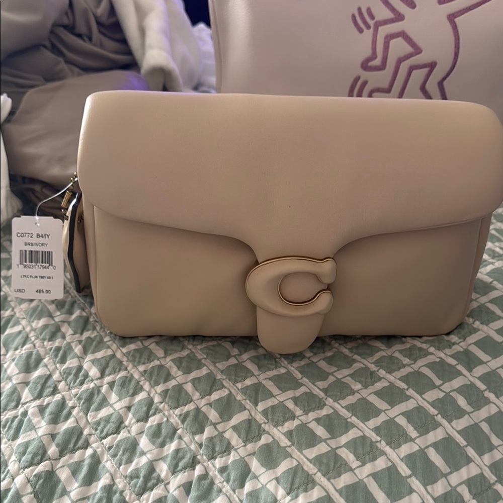 Coach Cream pillow tabby Leather Crossbody Bag